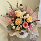 mothers day flowers hatbox barrow in furness cumbria flower craft ainslie street pastel