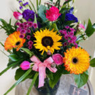 mothers day flowers bright vase arrangement with vase barrow in furness cumbria flower craft ainslie street