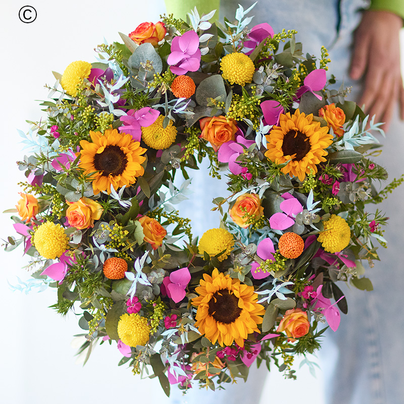Summer Trending Wreath Flower craft florist barrow in furness cumbria